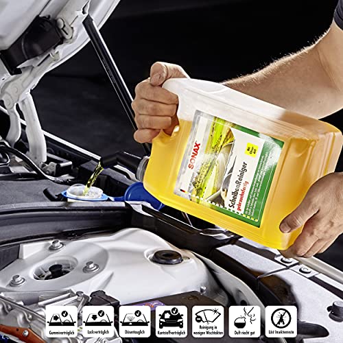 SONAX 02605000 Ruitenreiniger gebruiksklaar met citrusgeur (5 liter) gebruiksklare reiniger voor de ruitensproeiers en koplampensysteem ,citrus,geel - Image 5