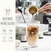 SoulTimes 20oz Glass Cups with Lids and Straws, Ribbed Glass Tumbler for Iced Coffee, Smoothie, Juice & Cold Drinks, Reusable Thick Glassware Set, Elegant Home & Travel Drinkware【2 Pack】