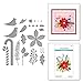 Spellbinders Christmas Bird Poinsettia Etched Dies, Metal