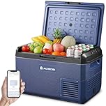 AAOBOSI Car Fridge 40L, IPX4 Waterproof Camping Fridge Freezer with APP Control, 12V/240V, -20°C to 20°C – Ideal for Campervan, Truck, Boat, Motorhome, Travel & Picnic
