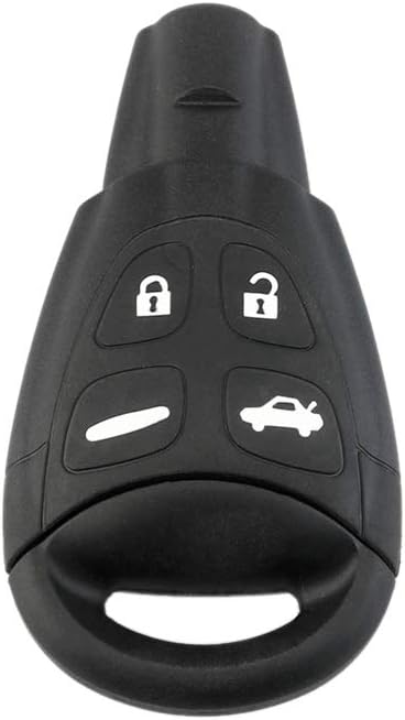433MHz Keyless Entry Remote for SAAB 9-3 9-5 2003-2010 Key Fob with Uncut Blade 4 Button