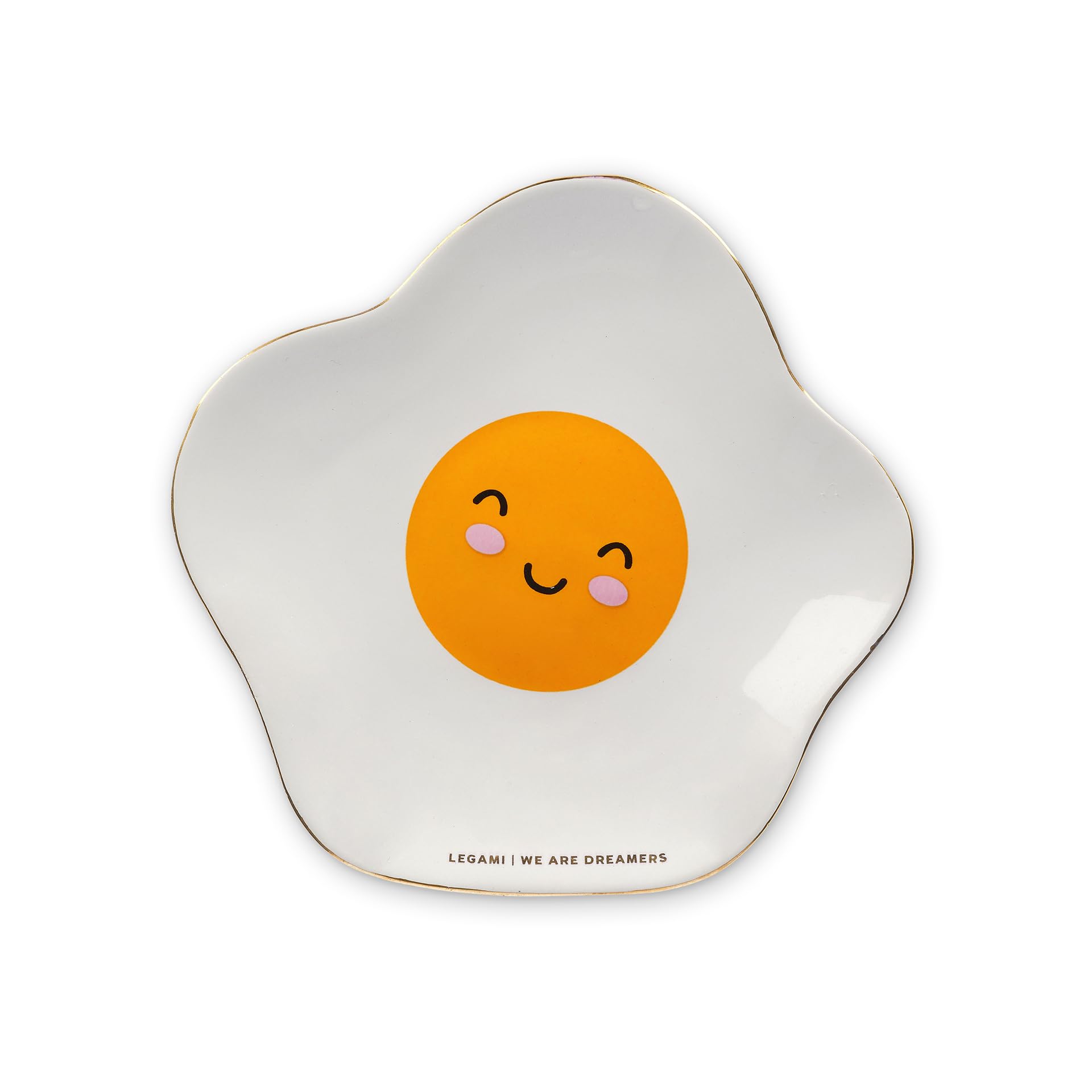 Legami Egg Ceramic Saucer, Small