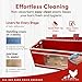 RentACoop Big Red Barn Chick Brooder | Durable, Lightweight, Easy-Clean, Multipurpose | with Absorbent Hatchling Liners, Jute Liners, LED Light, Security Latch