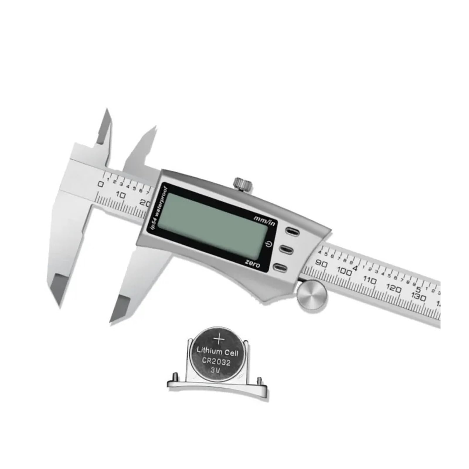 Mikrometr, Suwmiarka elektroniczna metalowa 0-150mm Suwmiarka cyfrowa Linijka ze stali nierdzewnej Narzędzia pomiarowe LCD do gospodarstwa domowego