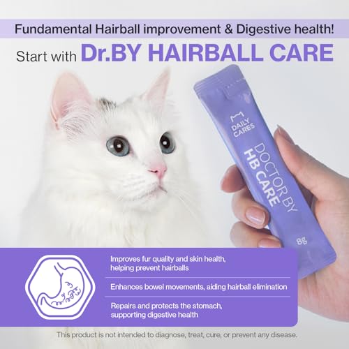 image for Doctor By Dr.by HB Care Hairball Supplement for Cats– Korean Made Ha