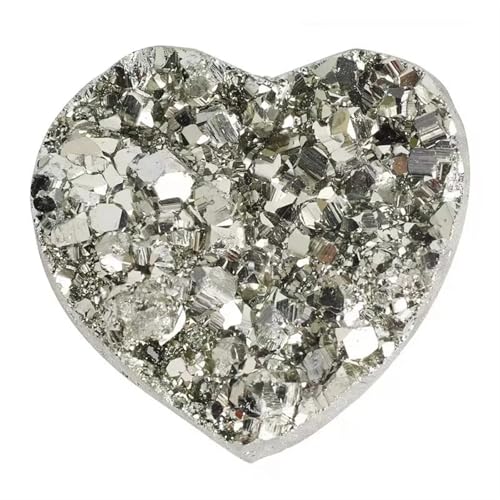 Cœur de pyrite dorée 30mm : objet de décoration spirituelle et minéral de prestige