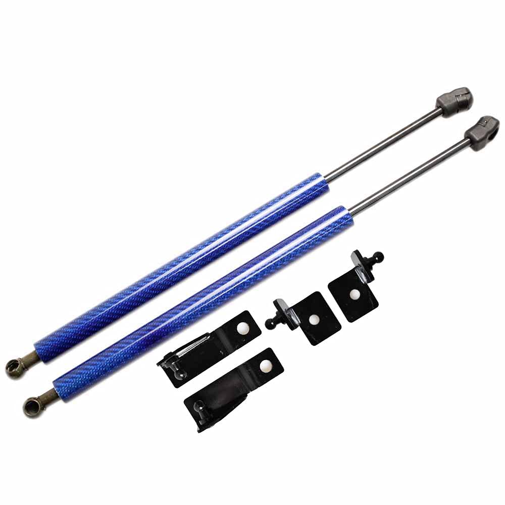 TSUBASA Lift Supports for Toyota Prius (XW50) 2015-2021 Front Bonnet Hood Modify Carbon Fiber Gas Charged Shock Dampers Spring Struts Bar (2 PCS) (Blue Carbon Fiber)