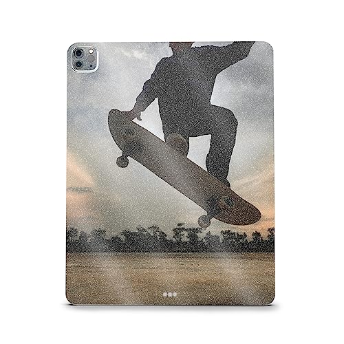 Image of MightySkins Carbon Fiber Skin Compatible with Apple iPad Pro 12.9 inch M2 6th Gen (2022) Full Wrap Kit - Ollie | Protective, Durable Textured Carbon Fiber Finish | Easy to Apply | Made in The USA