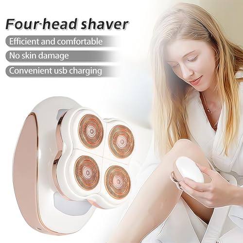 Electric Razor with 4 Floating Heads and LED Light for Women, Wet and Dry — view 2