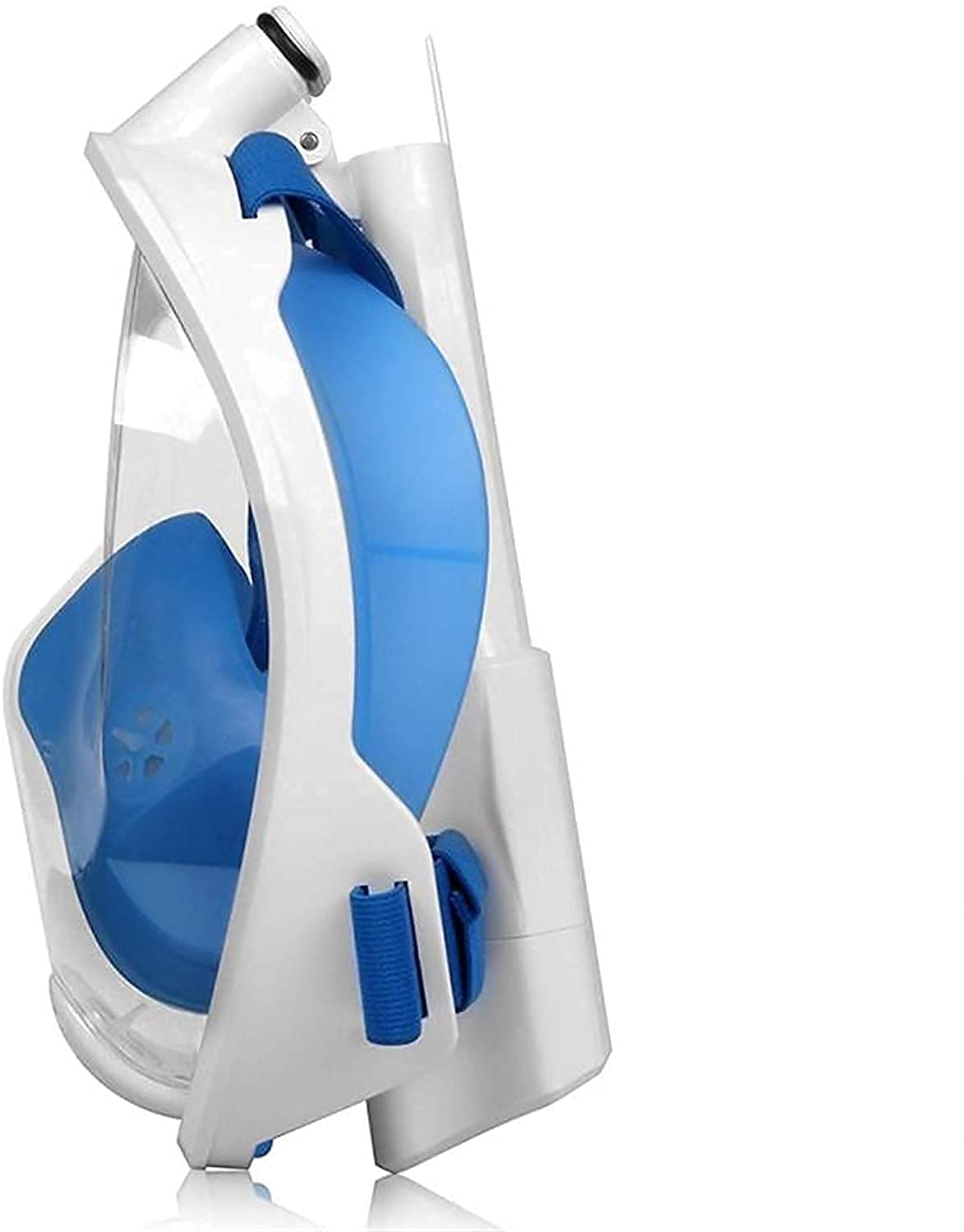 Maschera da Snorkeling Integrale Seaview A 180° - Maschera Subacquea Antiappannamento E Anti-Perdita per Adulti E Bambini, Attrezzatura per Il Nuoto Subacqueo. Nero.