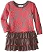 Bonnie Jean Little Girls' Dress Jacquard Knit To Tiered Skirt