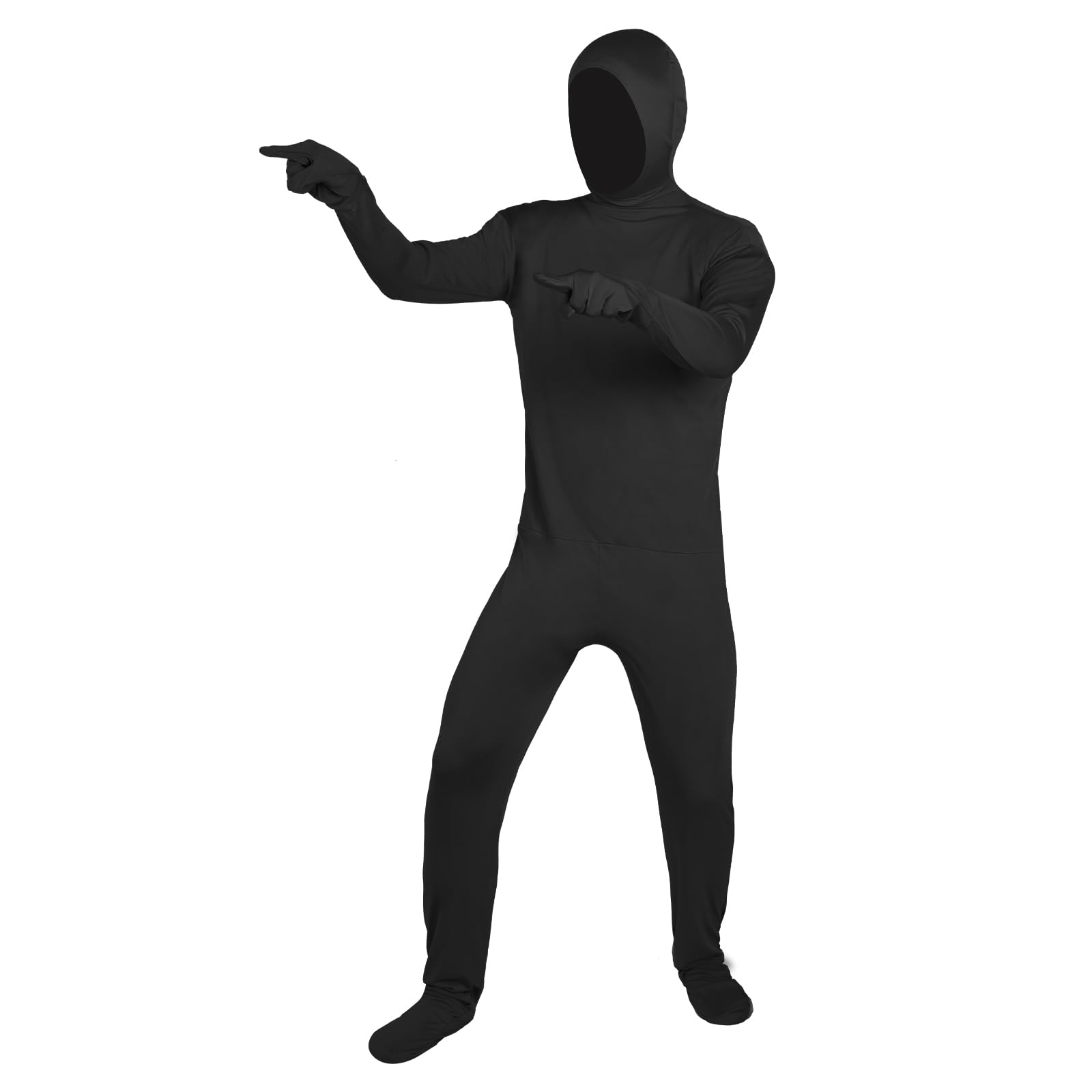 UTEBITXXL Full Bodysuit Unisex Spandex Stretch Adult Costume Zentai Disappearing Man Body Suit