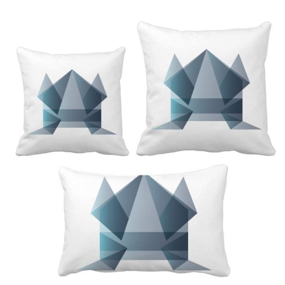Housse de coussin origami grenouille géométrique pour raviver un canapé terne sans tout changer