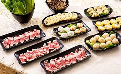 Miniatura 9 de Saim Plato de sushi de 12 pulgadas para servir comida, postre pastel, aperitivos, carne, entretenimiento, fiesta