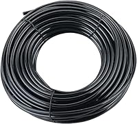 UCLEVER 10 Meter Garten Mikro-Bewässerungsschlauch, Innendurchmesser 4 mm/Außendurchmesser 7 mm für Gartenbewässerung, schwarzer (10M)