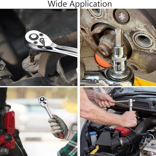 TOP-VIGOR 2Pcs 6-Point Shallow Socket, 1/2" Drive 15mm 16mm Shallow Socket Cr-V Drive Socket Metric Socket for DIY Hand-Making Repair Automotive for Auto Repairing and Household 7 TOP-VIGOR 2Pcs 6-Point Shallow Socket, 1/2" Drive 15mm 16mm Shallow Socket Cr-V Drive Socket Metric Socket for DIY Hand-Making Repair Automotive for Auto Repairing and Household - Image 7