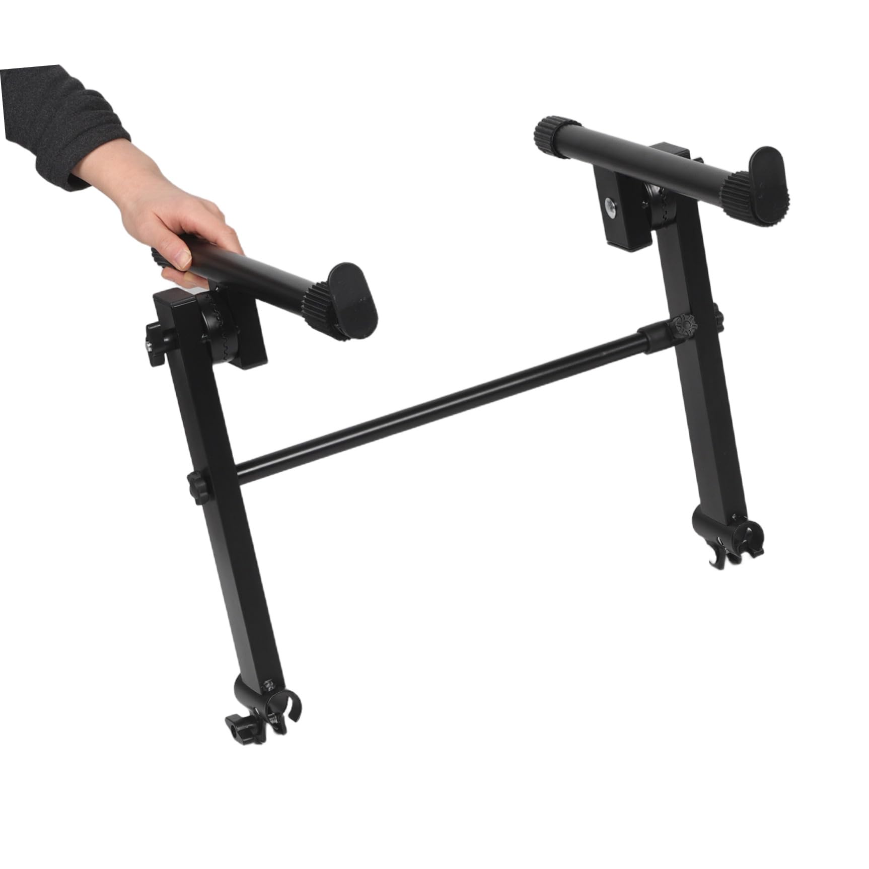 Soporte Portátil de Metal para Piano Digital y Teclados, Diseño Ergonómico con Estructura de Dos Tubos, Ideal para Artistas Profesionales en Conciertos