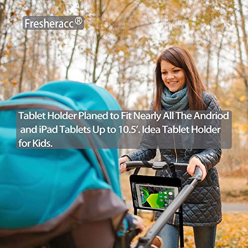 Fresheracc Car Ipad Kindle Tablet Holder For Rear And Forward Facing Mirror, Car Mount Hanger Case For Vehicle Backseat Headrest Up To 10.5', Lightweight Washable And Portable (Black) #TOP5