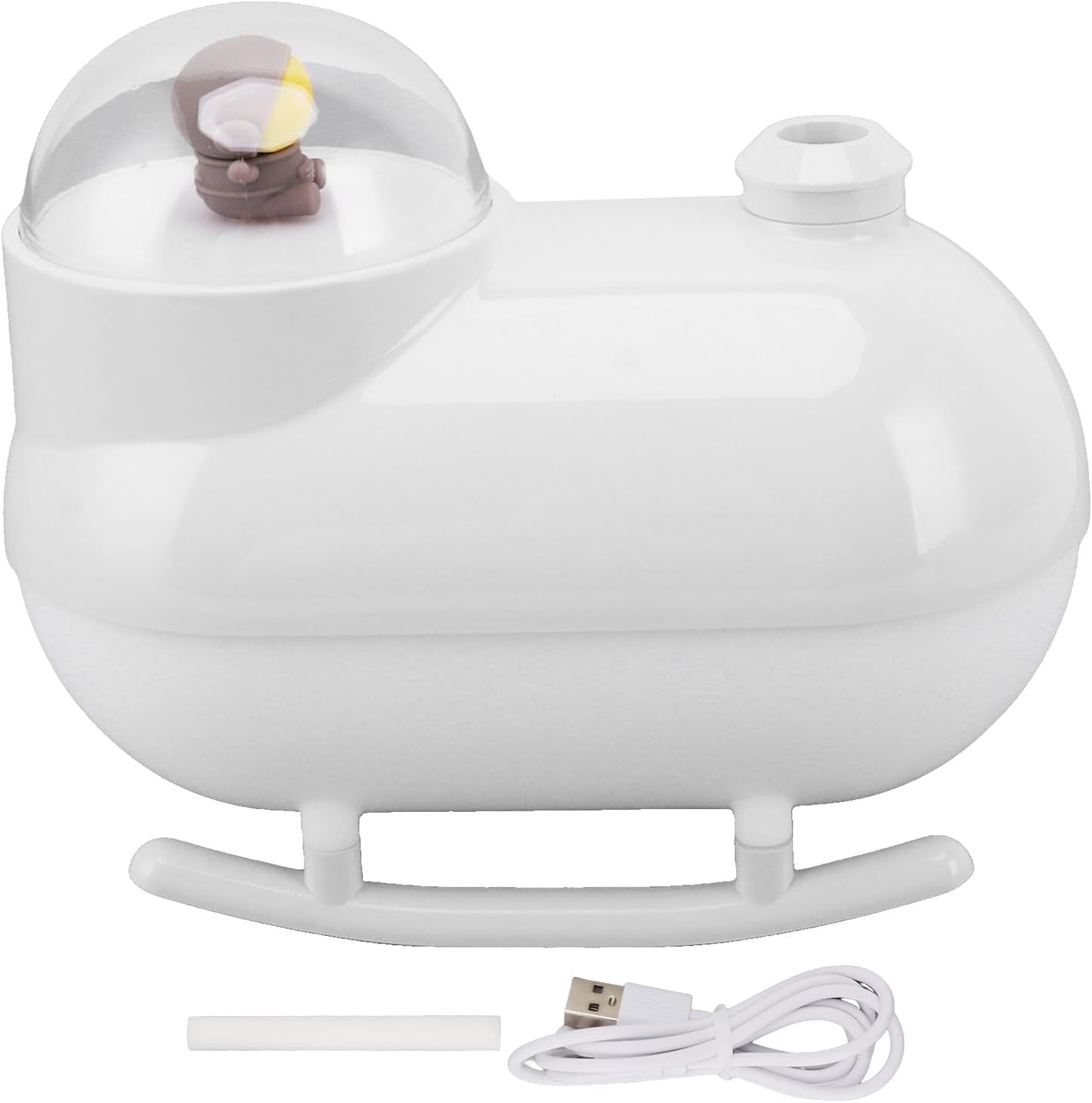 Domésticos Humidificador Foto USB Hogar Puesta de Sol Proyección Ambiente Luz Nocturna Gran Volumen de Niebla Niebla(Bianco)