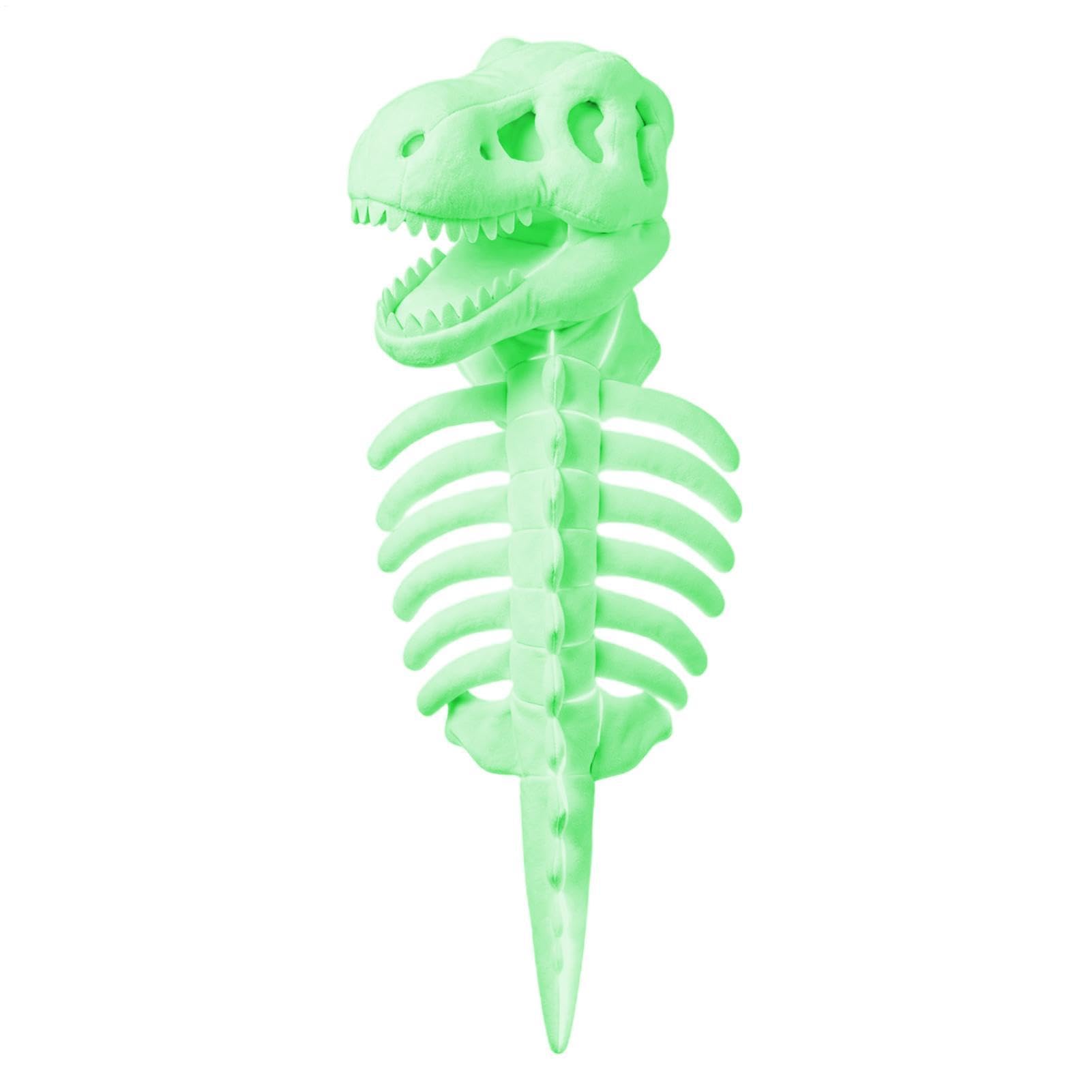 Dinosaur Skeleton Pet Costume,Glow In Dark,Soft Plush,for Cat & Dog,S