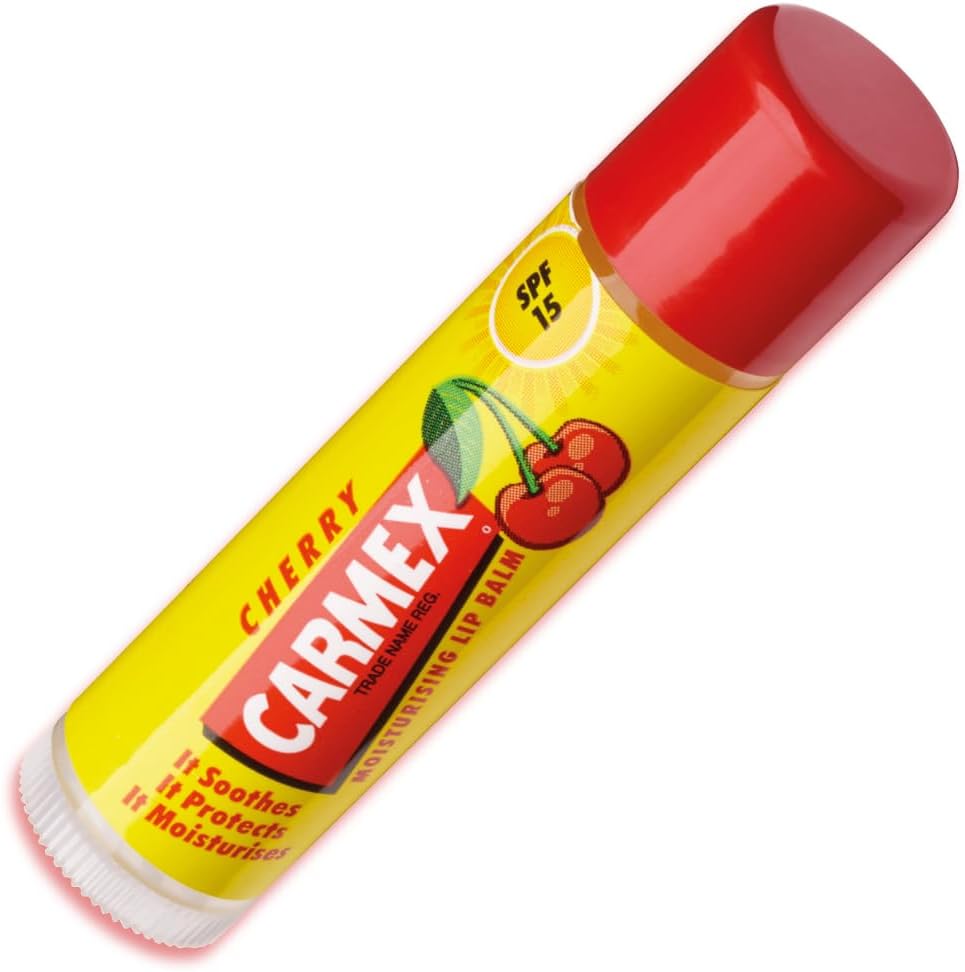 CARMEX Cherry Moisturising Lip Balm Click Stick for Soft, Protected Lips (4.25g – Pack of 1)