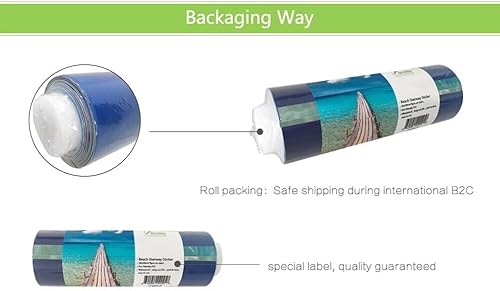 Miniatura 7 de Tifege Calcomanías adhesivas para escaleras, 13 piezas, 3D, papel tapiz para escalera, decoración del hogar, extraíble, 39.3 x 7 pulgadas, FS053