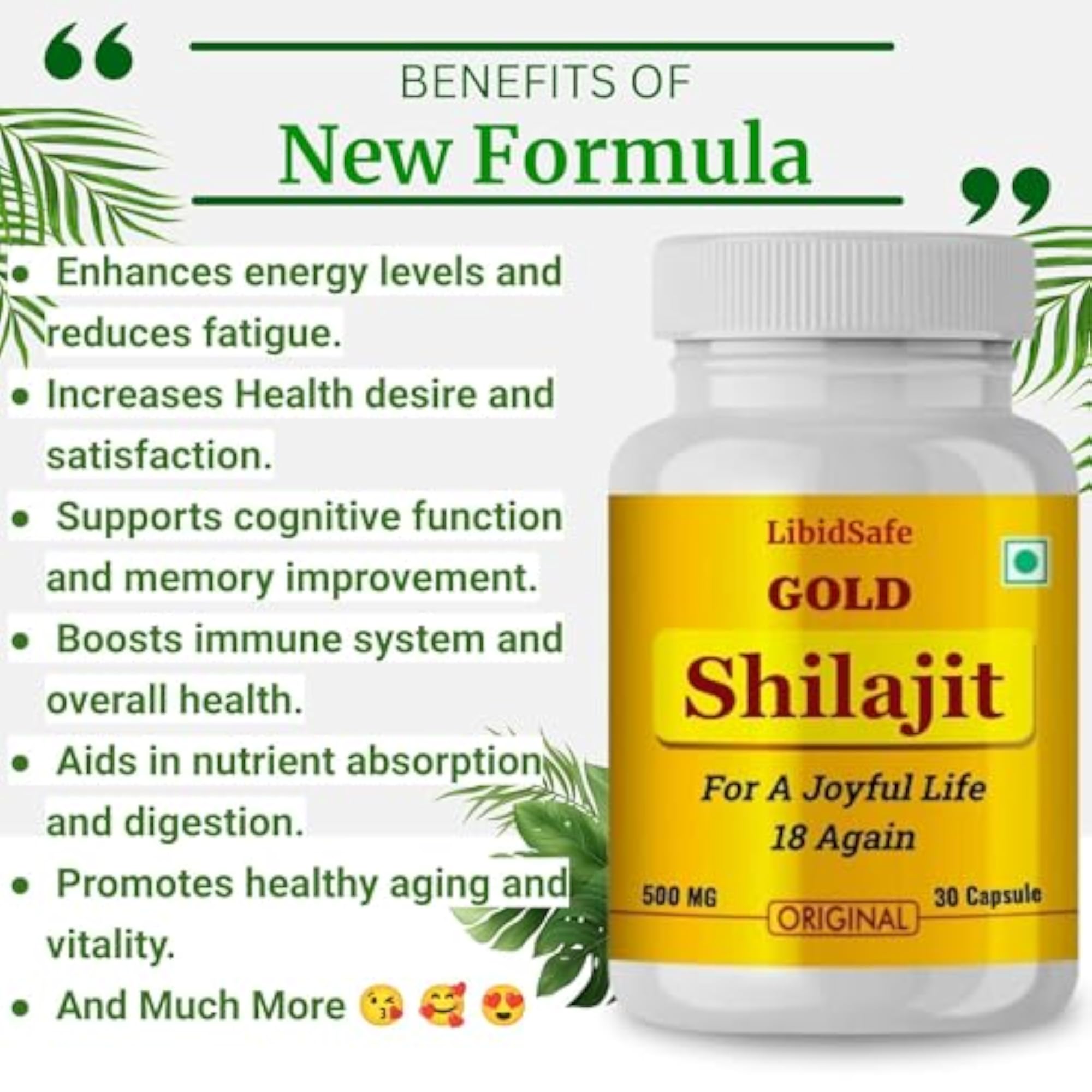 Advanced Shilajit Capsules with Pure Shilajeet Resin Extract