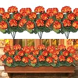 Photo Gallery weldomcor fiori artificiali, 3 fasci di fiori falsi per esterni e interni, decorazione di fiori di geranio, in finta pelle, resistente ai raggi uv, per appendere il giardino, il portico, la finestra Photo Gallery weldomcor fiori artificiali, 3 fasci di fiori falsi per esterni e interni, decorazione di fiori di geranio, in finta pelle, resistente ai raggi uv, per appendere il giardino, il portico, la finestra