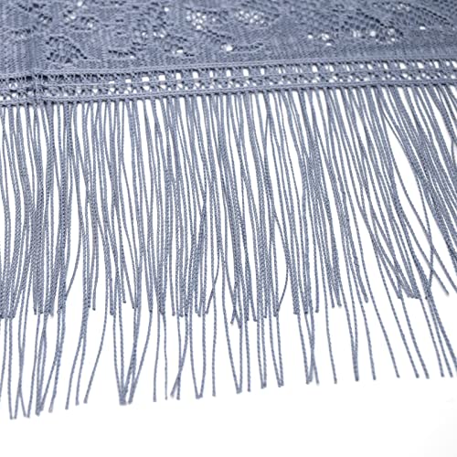 Ralcosuss Women’s Lace Shawl Wrap Scarf for Evening Dresses Sheer Soft Fringe Long Scarves Bridal Bridesmaid Wedding Cover Up3