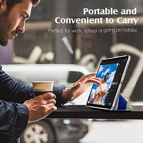 Image of MOCA Compatible Smart Flip Cover Case for iPad 9.7 inch 2017 2018 iPad 5th 6th Generation A1893 A1954 A1822 A1823 Smart Case Cover (Pink Blocks, iPad 9.7 inch 2017 /2018 Launched)