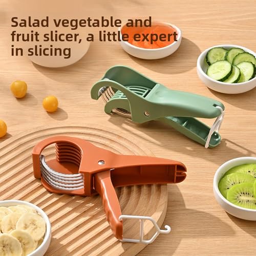 Cortador de Plátanos de Acero Inoxidable con Mango Antideslizante miniatura 2