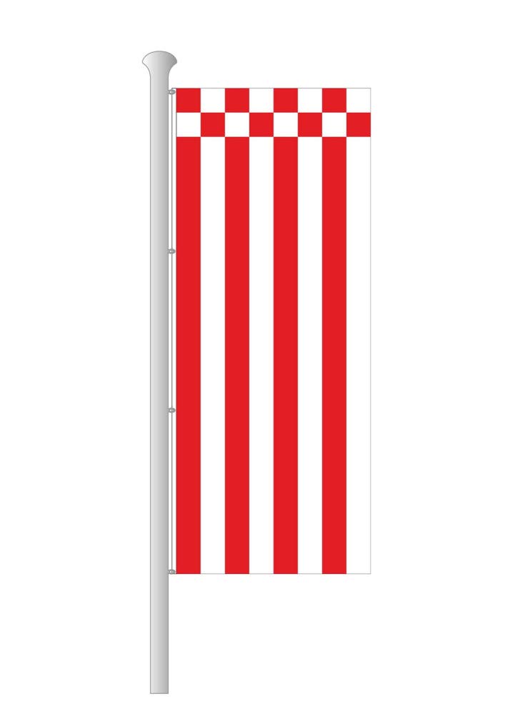 Deitert Bundesland-Flagge Bremen – 120x300 cm Bremen Fahne ohne Wappen im Hochformat, Hissfahne aus reißfestem Polyester