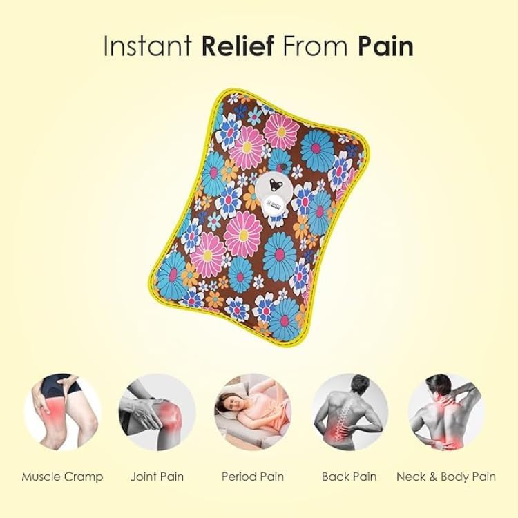 Image of ZEXSAZONE Soft Plush Teddy Bear Hot Water Bottle - Cute & Cozy Stuffed Toy Style Cover for Kids & Adults | Relieves Pain, Cramps & Provides Warmth | Perfect Winter Gift, Birthday & Valentine Present