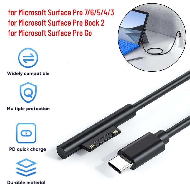 Amazon | USB TYPE C to Surface RT Pro1 Pro2 急速充電ケーブル
