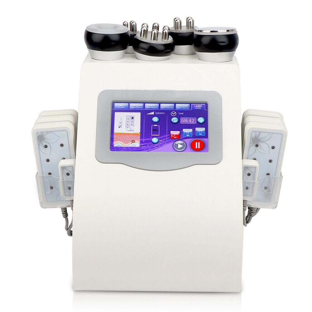 100 W, 8 padów, ultradźwiękowa maszyna do liposukcji, kawitacja, 40 K RF, eliminacja cellulitu, maszyna do odchudzania ciała, trójbiegunowa RF, usuwanie zmarszczek na twarzy, ujędrnianie