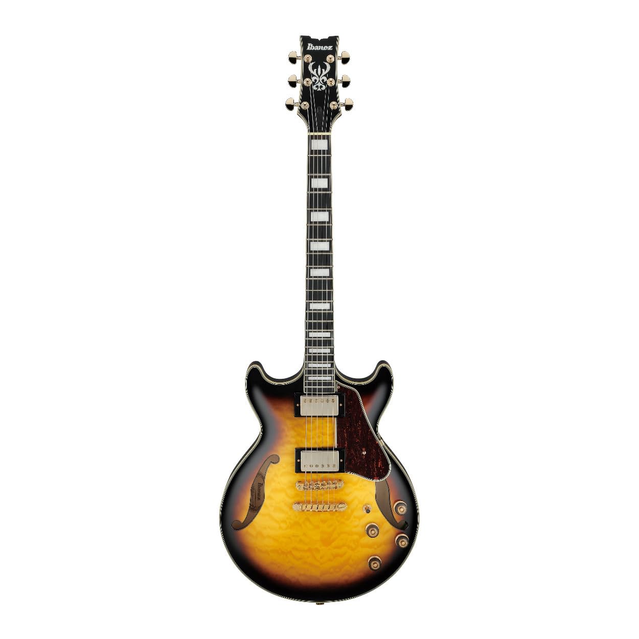 Amazon | Ibanez AM93QM AYS Antique Yellow Sunburst セミアコギター 