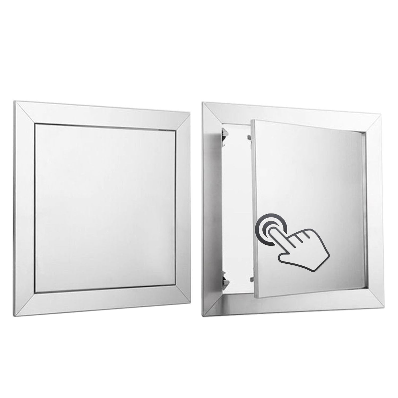 Panel de acceso de acero inoxidable con apertura a presión para techos y fontanería 1