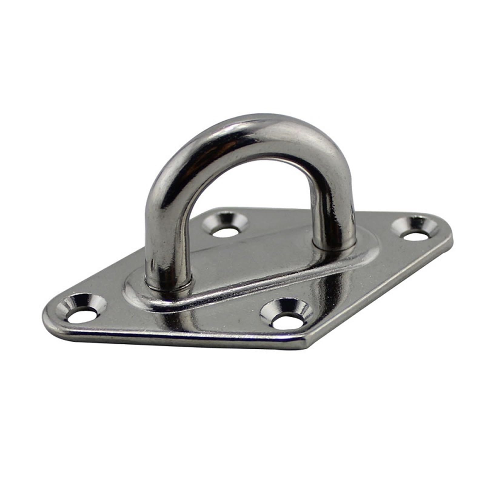 Luvafey Eye Plate 6pcs 304 Stainless Steel Pad Eye Plate Hook Suspension Ceiling Hooks Marine Application for Wall Ceiling Boat Hardware Hanging(8mm)
