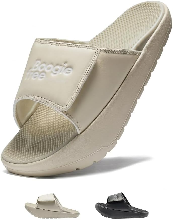 BALLOP AriCare Women's Slide Sandals, Gentle Pressure, Wide, Formal, 31-Degree Negative Heel, Calf Stretching, Lightweight, Arch Support