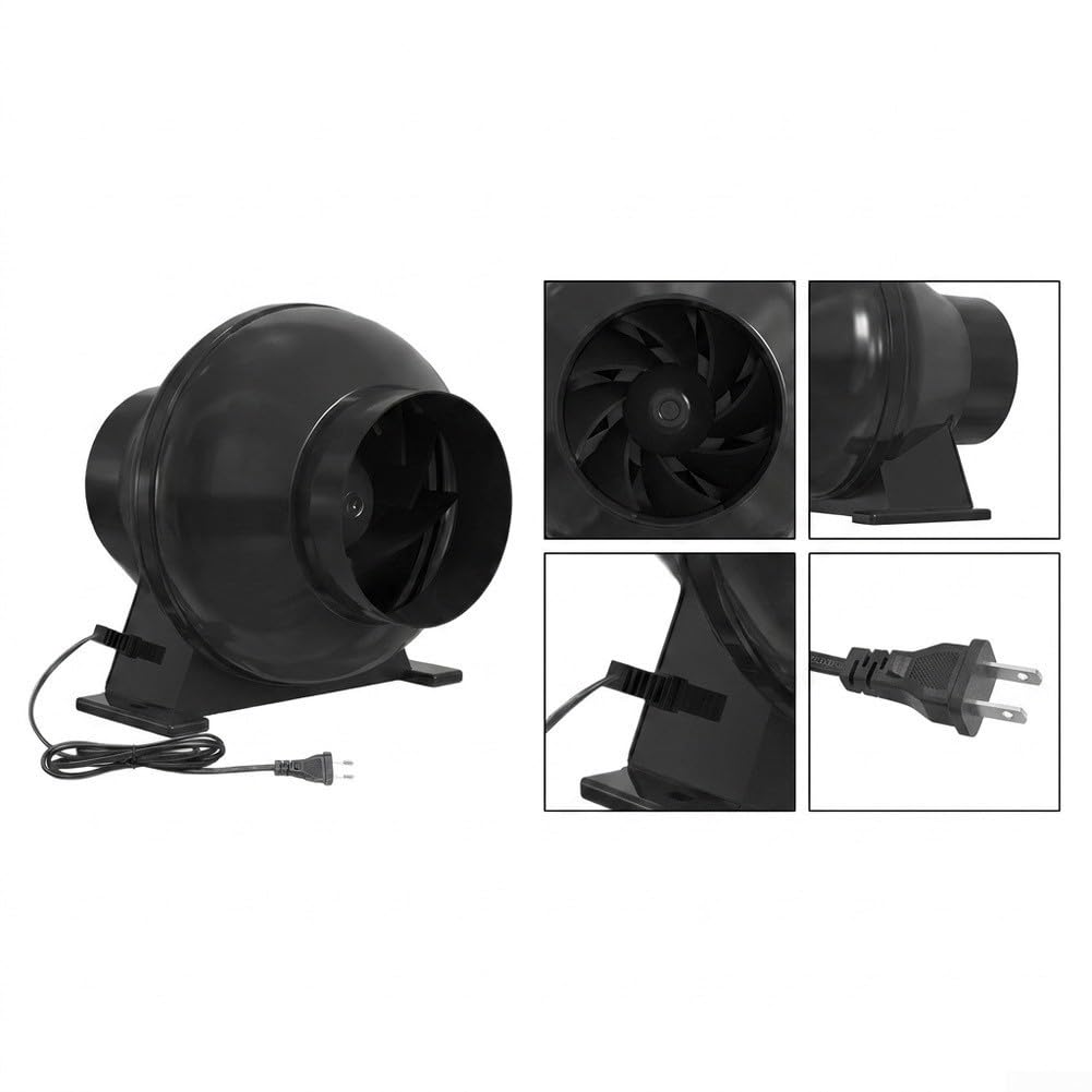 10,2 cm Inline-Ventilator, Luftstromregler mit einstellbarer