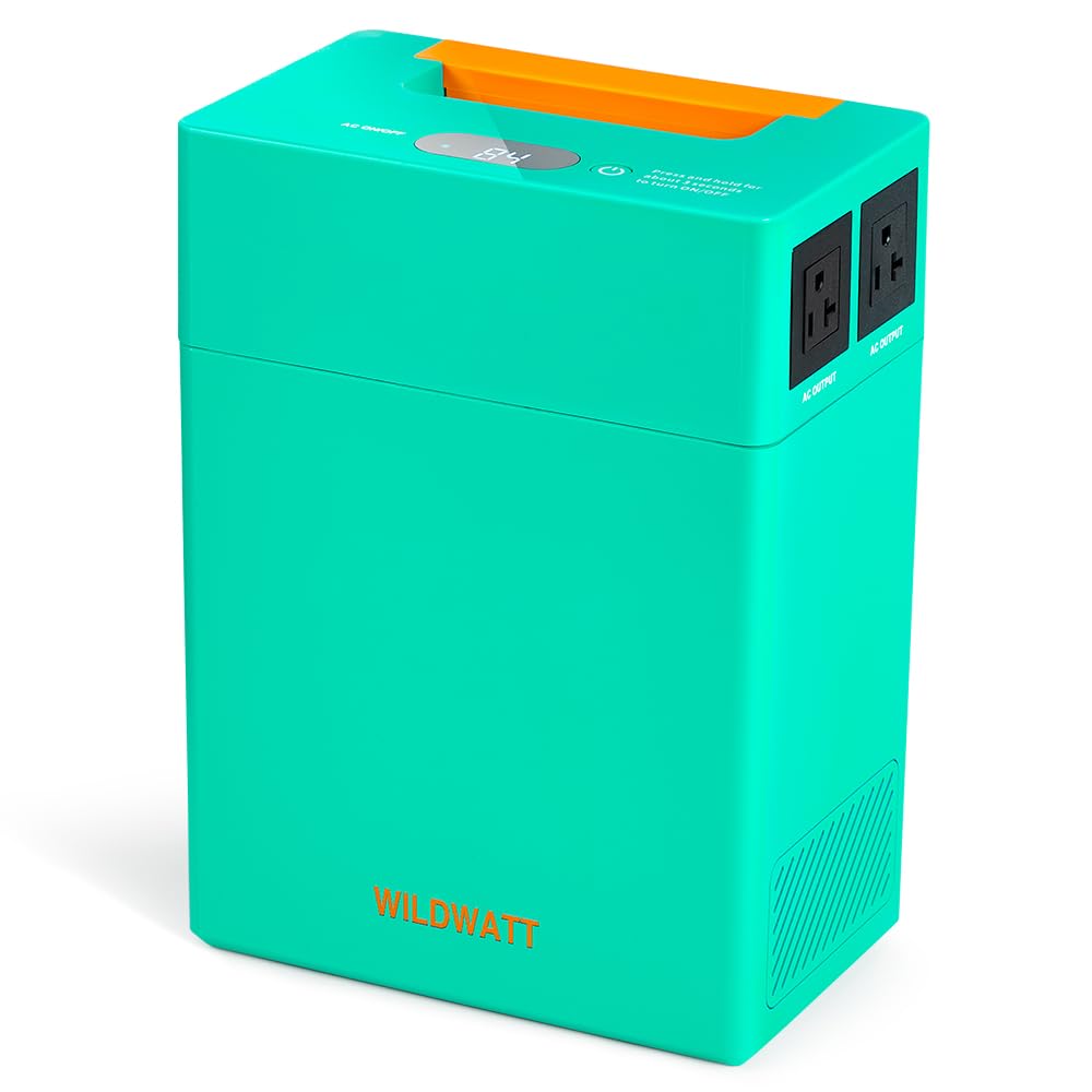 WildWatt Portable Power Station 1004Wh Safe LiFePO4 Battery 200W Peak AC Outlet 18 74lb Compact Lightweight for Outdoor
