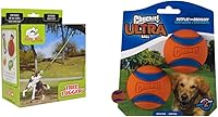 Vista 1 de Jolly Pets Tree Tugger, Green & ChuckIt! Ultra Ball, mediano (paquete de 2)