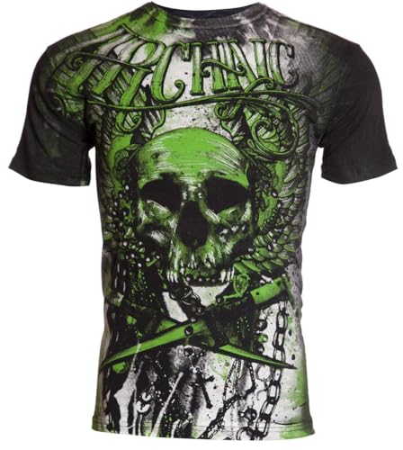 Archaic by Affliction Men's T-Shirt CADAVEROUS Black