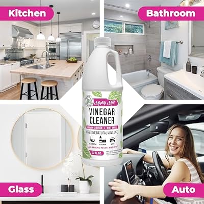 Mighty Mint Vinegar Cleaner, All-Purpose Cleaning for Household Surfaces, Natural Mint Scent, 32oz