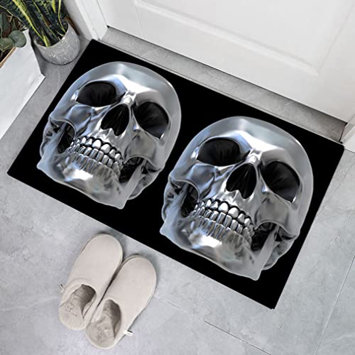 Nunubee Fußmatten Halloween Totenkopf Hexe Fußmatte Anti-Rutsch absorbieren Badematte Badezimmer Schlafzimmer Stil Hausmatten Boden Küche Boden,80*120cm,#13 Cover