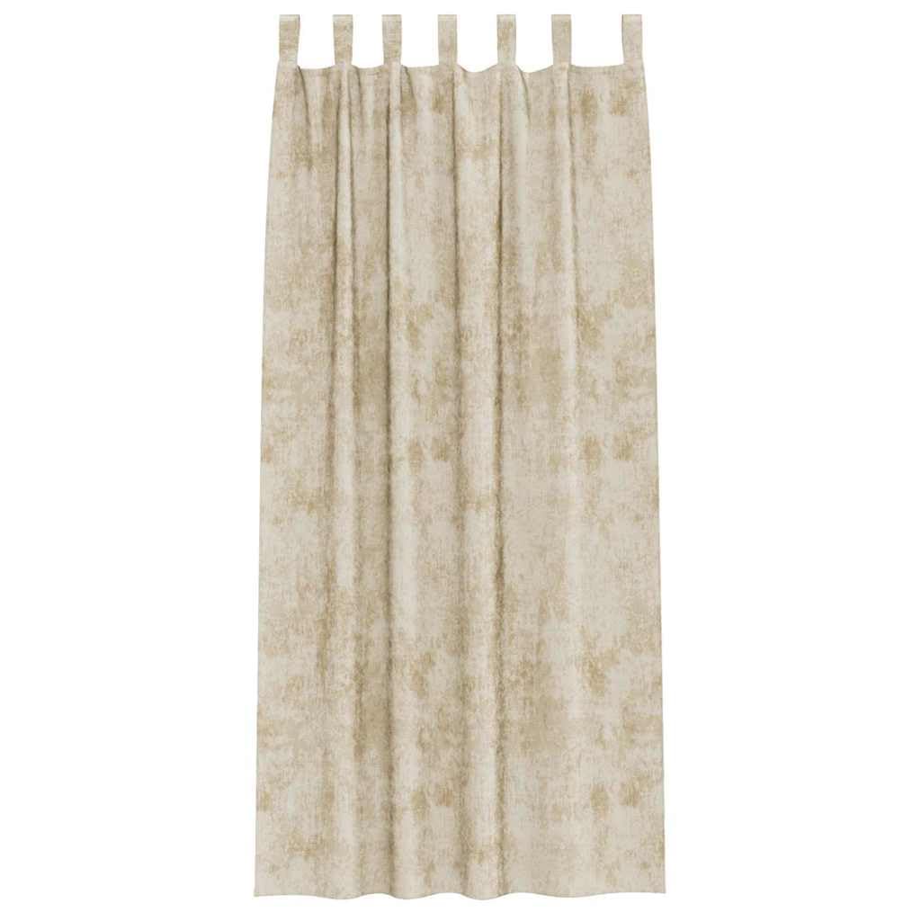 Cortinas de terciopelo crema, 2 unidades, 260 x 140 cm, con oscurecimiento y privacidad, aislamiento térmico, opacas para salón, dormitorio, habitación infantil y oficina