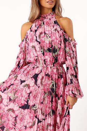 Petal & Pup Women's Hilary Pleated Maxi Dress3