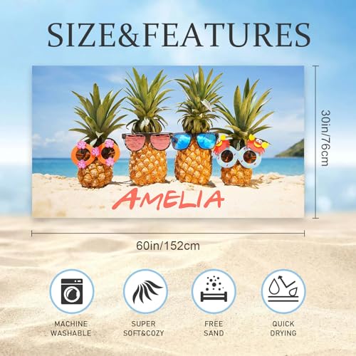 Personalized-Beach-Towel-with-Name-30-x-60in-Customized-Summer-Microfiber-Pool-Towel-for-Adults-Soft-Quick-Drying-Sand-Free-Lightweight-Personalized-Gifts-for-Women-Kids-Men-Lover-Pineapple 518AfTzUmLL