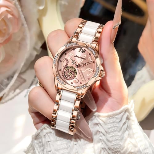 Image of OLEVS Watches for Men Quartz Chronograph Leather Fashion Dress Watch Date Waterproof Luminous Casual Square Business Wrist Watches