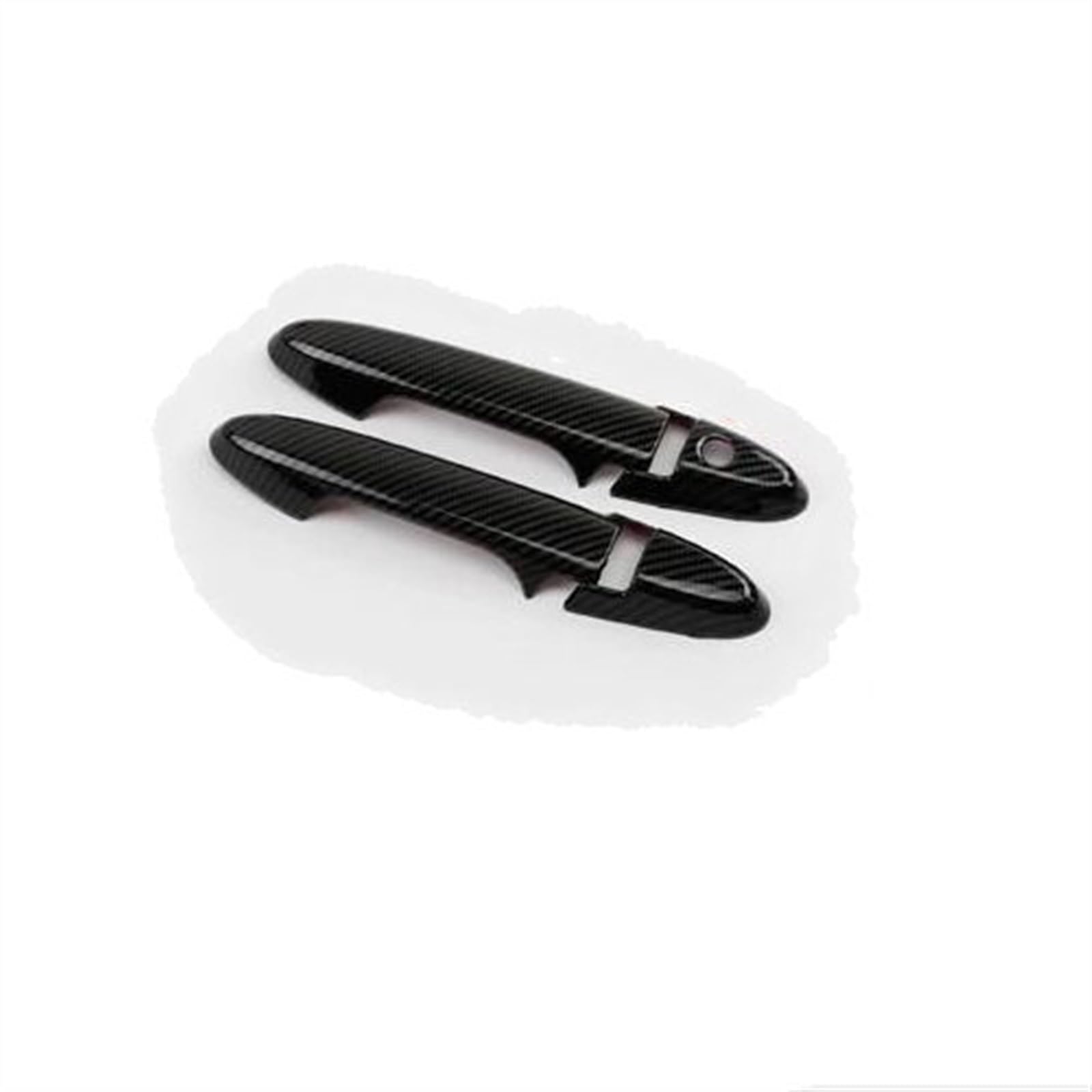 Noheeu Carbon C Car Styling Carbon Fiber For Hrv Hr-V For Vezel 2014-2019 C287 Outer Door Bowl Handle Stickers Protection Covers Trim(Carbon C)